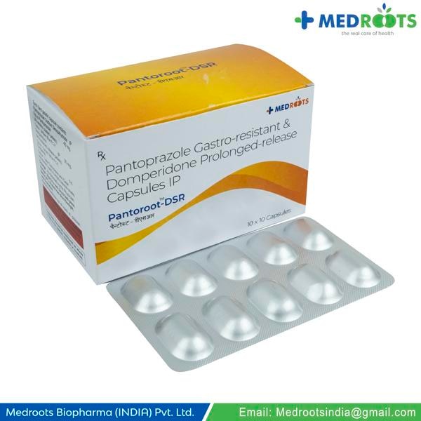 Domperidone + Pantoprazole is a combination of two medicines: Domperidone and Pantoprazole. Domperidone is a prokinetic which works on the upper digestive tract to increase the movement of the stomach and intestines, allowing the food to move more easily through the stomach. Pantoprazole is a proton pump inhibitor (PPI) which works by reducing the amount of acid in the stomach which helps in the relief of acid-related indigestion and heartburn.