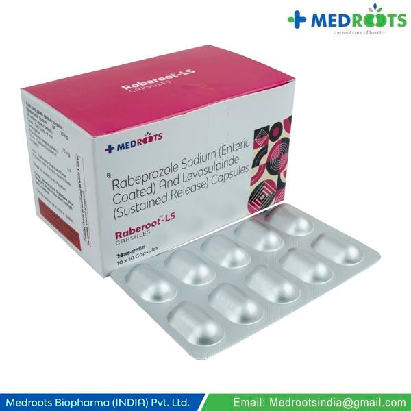 Levosulpiride+rabeprazole is used to treat gastro-oesophageal reflux disease (GERD), acidity, heartburn, Zollinger-Ellison syndrome, Helicobacter pylori infection, irritable bowel syndrome, indigestion, duodenal and gastric ulcers. The stomach is usually protected from acid by a mucous layer.