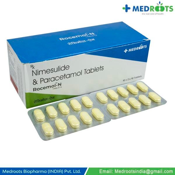 It is used to relieve pain and inflammation in conditions like rheumatoid arthritis, ankylosing spondylitis, and osteoarthritis. It is also used to relieve fever, muscle pain, back pain, toothache, or pain in the ear and throat. NIMESULIDE & PARACETAMOL100 mg/325 mg Tablet should be taken with food.