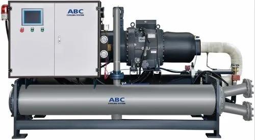 Screw Water Chillers Manufacturers in AhmedabadWe are also supply in Andhra Pradesh, Arunachal Pradesh, Assam, Bihar, Chhattisgarh, Goa, Gujarat, Haryana, Himachal Pradesh, Jharkhand, Karnataka, Kerala, Madhya Pradesh, Maharashtra, Manipur, Meghalaya, Mizoram, Nagaland, Odisha, Punjab, Rajasthan, Sikkim, Tamil Nadu, Telangana, Tripura, Uttar Pradesh, Uttarakhand, and West BengalProduct Details:Minimum Order Quantity	1 UnitBrand	ABC Cooling SystemCapacity	60 TRPhase	ThreeMaterial	Stainless SteelAutomation Grade	AutomaticVoltage	415 VUsage/Application	IndustrialWeight	1000 KgFrequency	50 HzCountry of Origin	Made in IndiaEstablished in the year 2020, we, 'Abc Cooling System' are engaged in manufacturing of Water Chiller, Cooling Tunnel and Screw Chiller. With our state of the art infrastructure unit we are capable of providing our clients with a range that is manufactured as per the international standards.Our mentors 'Mr. Narendra',  has lead us on the path of success and growth and has very well played is role of a guider.