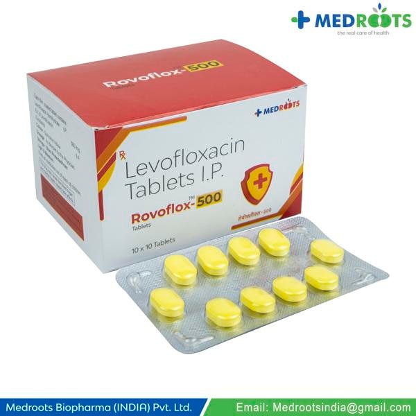 ROVOFLOX-500 Tablet is an antibiotic, used in the treatment of bacterial infections. It is also used in treating infections of the urinary tract, nose, throat, skin and lungs (pneumonia). It cures the infection by stopping the further growth of the causative microorganisms.