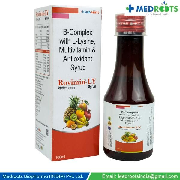 B-Complex With L-Lysine SyrupThis syrup is very helpful to maintain a healthy muscle mass. It reduces the recovery time from workouts. It aids in proper calcium absorption and is also very important for boosting the immune system. Proper development of healthy bones also becomes possible by using it.