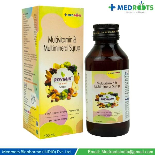 The syrup aids in promoting body growth and cardiovascular wellness. It aids in stress relief and guards against age-related muscle deterioration. The syrup effectively builds immunity and guards against vitamin shortages brought on by unhealthful eating habits, particular illnesses, or pregnancy