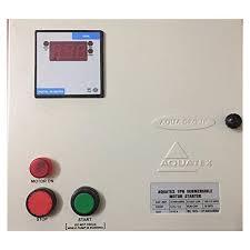 Power	3 HPAutomation Grade	AutomaticRated Voltage	415 VPhase	Single PhaseMount Type	Wall MountedShape	RectangularIP Rating	IP64Material	MSThis control panel serves the purpose of starting a single phase submersible motor up to 2 HP with over load production and short circuit protection.