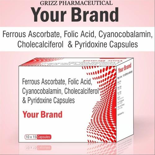 Cholecalciferol+cyanocobalamin+ferrous Ascorbate+folic Acid is a dietary supplement that treats nutritional deficiencies. It works by replenishing the poor levels of vitamins and minerals in the body. It also reduces inflammation and protects the body against various diseases.