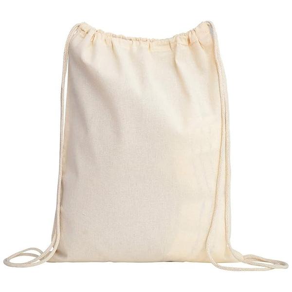 The Cinch Sack Bags are made of high quality 6 oz.100% cotton fabric. These gym sack drawstring backpacks are very lightweight, easy to carry and can be folded up when unnecessary.The drawstring backpacks are suitable for travel, gym, outdoors, work, hiking, cycling, running, yoga, dance and so on. Ideal gift for birthday party favors, festivals, trade shows, giveaways, promotional events, and advertising your business with its large imprint area.The large imprint area great for customization, arts & crafts, DIY, embroidery, decorating, screen print, and so on.