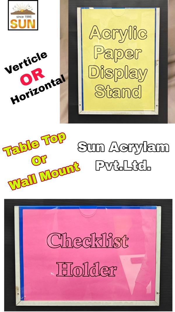 Clear Acrylic Wall Mounted Paper Holder