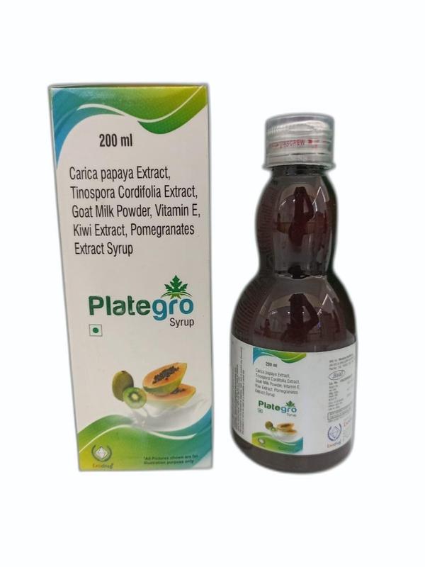Carica papaya leaf extract is the active ingredient in Caripill Syrup. It is extensively used to treat thrombocytopenia (low blood platelet count) caused by a variety of disorders, including dengue and chikungunya.