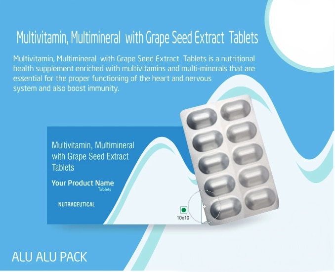 Grape seed extract increases cell turnover and collagen synthesis which helps your skin stay elastic and stay healthy. Multivitamin, Multimineral products used to treat or prevent vitamin deficiency due to poor diet, certain illnesses, or during pregnancy