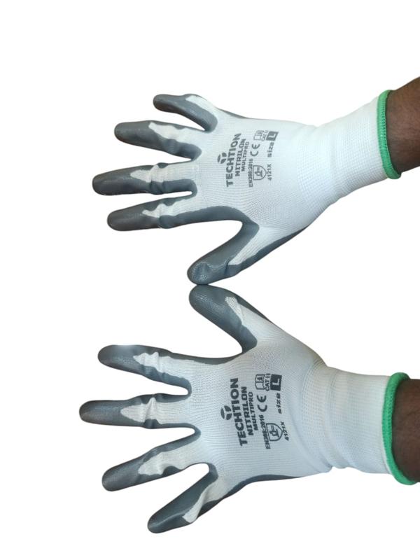 techtion grey coated anticut gloves