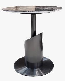 This is a modern coffee table featuring a polished marble top with a sleek stainless steel and marble base. Its stylish design adds a luxurious touch to contemporary interiors.MATERIAL          - Stainless steelCOLOUR             - same as photo 
