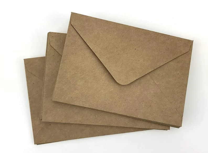 Our paper envelopes offer a sustainable and stylish way to send letters, invitations, and documents. Made from high-quality paper, they are perfect for personal and professional use.Features- Eco-friendly material: Made from recyclable and biodegradable paper.- Durable construction: Strong and sturdy design to protect contents.- Customizable: Available in various sizes, colors, and printing options.Benefits- Sustainable branding: Enhance your brand's eco-friendly image.- Personal touch: Add a unique and personal touch to your correspondence.- Professional presentation: Perfect for business and formal communications.Applications- Wedding invitations: Elegant and sophisticated envelopes for special occasions.- Business correspondence: Professional and eco-friendly envelopes for companies.- Personal letters: Unique and sustainable way to send personal correspondence.Why Choose Our Paper Envelopes?- High-quality materials: Durable and eco-friendly paper.- Customization options: Various sizes, colors, and printing options.- Competitive pricing: Affordable solutions for individuals and businesses.