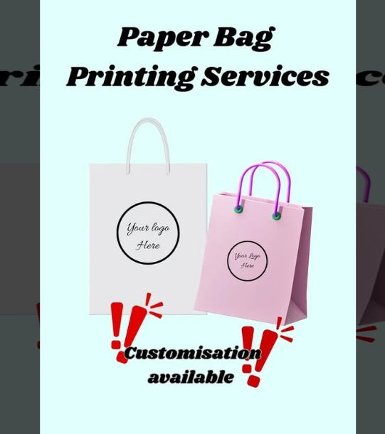 Our paper shopping bags are a great alternative to plastic bags, offering an eco-friendly and stylish way to carry purchases.Benefits- Sustainable: Made from renewable resources and biodegradable.- Customizable: Personalize with your brand's logo, colors, and design.- Durable: Strong and sturdy for carrying various items.Features- Variety of sizes: Choose from different sizes to fit your needs.- High-quality paper: Durable and eco-friendly paper materials.- Custom printing: Add your brand's logo, message, or design.Applications- Retail: Perfect for boutiques, clothing stores, and gift shops.- Food: Ideal for bakeries, cafes, and restaurants.- Promotional: Use as a marketing tool to promote your brand.
