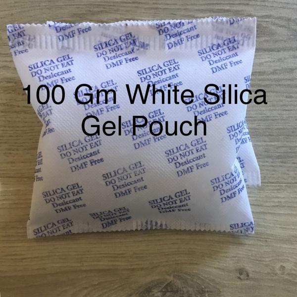 AQUABLUE is manufacturing silica gel pouch of 100 gm size with inside material like silica gel white, blue, orange either crystal or beads form depends on clients requirements. also we are offering customized packaging services as per clients requirements for bulk order quantity.