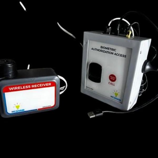 EOT Crane Biometric Access SystemFeatures:Wireless; Coverage up to 100-150 feet – Line of Sight.Precise & Unique designDesigned by Hesham Solutions for user friendly operationsSpecifications:The outer box is made out of high quality ABS Box (Indian Made) Dimensions: 102mm (W) X 70mm ( H) X 30mm (D); Being custom made, the dimensions may vary while fabrication.Features: Wireless; Coverage up to 100-150 feet – Line of Sight. Precise & Unique design Designed by Gree Vis Solutions for user friendly operationsSpecifications: The outer box is made out of high quality ABS Box (GreeVis ownmold) Dimensions: 102mm (W) X 70mm ( H) X 30mm (D); Being custommade, the dimensions may vary while fabrication.How it functions?Step 1: Operator to be authenticated through Fingerprint Biometric SystemStep 2: Main Power contactor to be switched ON for Crane Operation.Step 3: If the Operator presses the Emergency Stop or Crane Idle more than10 minutes, then Crane main power contactor to be cut off.Step 4: For again to operate a crane, the operator to be authenticatedthrough Bio Metric System. The users’ finger prints are enrolled using Finger Print Enroll Device. The Receiver scans for user finger print, if it is matched, small peepwill be heard. Now, the “Switch 1” is pressed on transmitter, therespective “Relay 1” will get activated in the receiver. If finger print does not match, long beep occurs. Switch 1 will be active only when finger print is matched. A software shall be provided that will be installed in the computerfor scanning finger prints.