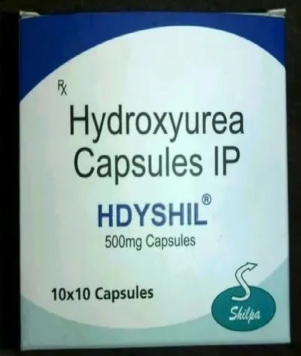 Manufacturer	ShilpaPrescription/Non prescription	PrescriptionBrand	Shilpa companyPackaging Size	10 X 10 TabletsTreatment	CancerMinimum order quantity: 10 BoxHdyshil 500mg Capsule is used in the treatment of some kinds of cancer and to prevent painful episodes associated with sickle cell anemia. It may be also used to treat some other conditions. It is sometimes used with certain other medicines as part of combination chemotherapy