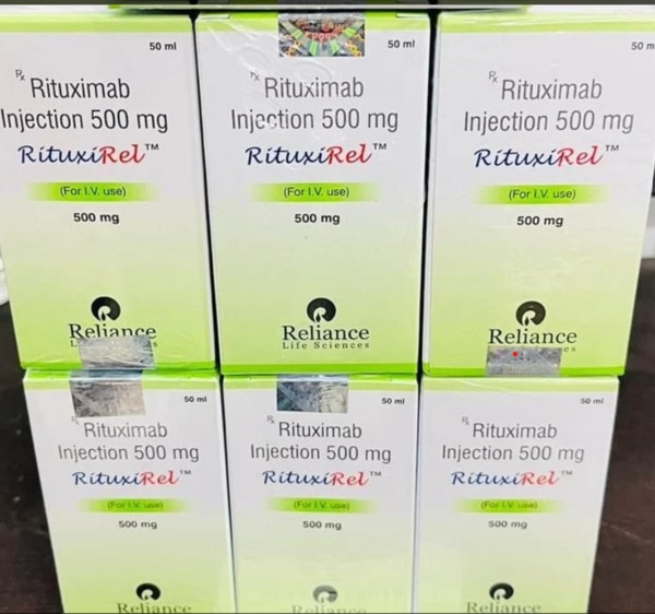 ₹ 6500 / Vial Get Latest PriceForm InjectionPackaging Type VialManufacturer RelianceStrength 500 MgPrescription/Non prescription Non prescriptionUsage / Application HospitalStorage Conditions Stability: Rituximab, both undiluted and diluted, is stable for up to 14 days at 4 DegreeC (39 DegreeF). DilutiShelf Life Stability: Rituximab, both undiluted and diluted, is stable for up to 14 days at 4 DegreeC (39 DegreeF). DilutiBrand RituxirelPackaging Size 50 mlMinimum order quantity: 01 VialRituxirel RN 500 mg Injection is used in combination with methotrexate for the treatment of rheumatoid arthritis. Chronic lymphocytic leukaemia: It is a type of cancer that occurs in the bone marrow and blood. It increases the number of lymphocytes (a type of white blood cell).