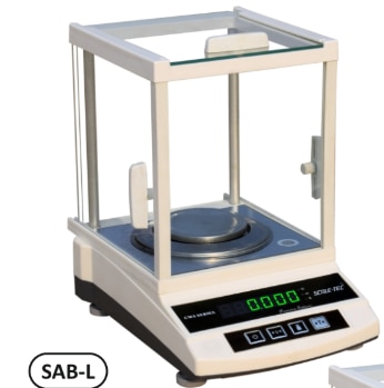 ¬ One Touch Key Easy Calibration & UserLinearity Function.¬ Stainless Steel Weighing Pan, Shield and BasePlate easy to remove for cleaning.SAB-E Series¬ Different Weighing Units : gm, ct, gsm, mg, lb,etc.¬ Application : Piece Counting, PercentageWeighing, Totalizing, etc.¬ Bright and Large & Clear LCD Display with Backlight.¬ Digital Filtering for batter stability result onevery environment.SAB-L Series¬ Four Level Anti-Shock Adjustable Function.¬ Different Weighing Units : gm, ct, gsm.¬ Application : Piece Counting.¬ Bright Green LED Seven Segment 0.56