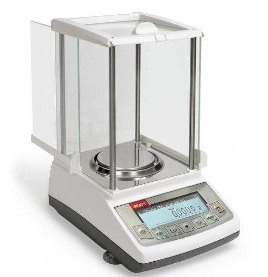 Compact plus analytical balances are designed to weight with very high precision. Thank to small dimensions the balances are convenient to use. ATE160G can only be calibrated with external standard of mass. Closed with slidable glass on three sides weighing chamber allows for comfortable and efficient operation in rooms, where elimination of air movements is impossible. Illuminated graphical display and standard set of balance keys assure efficient communication with balance functions. Menu is available in many language versions including english. The balance is equipped with products and users database (setting user priveleges possible). RS232C and USB interface (in standard) enables to connect computer or printer in order to print receipts and reports or weighing results statistical processing. Additional PS/2 interface allows to connect computer keyboard.