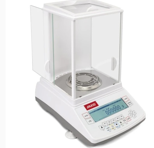 Two-range analytical scale with readout 0.01mg (0.00001g) up to 82g and 0.1mg above.The APN220/82G scale is a two-range analytical scale equipped with many interfaces. USB-B and USB-A interfaces that enable data exchange with a computer and a printer, keyboard or external data storage media. Additionally, the balance is equipped with a LAN interface, thanks to which the scale can be connected to a computer network. RS232C can be used, for example, to connect a barcode reader.Each professional analytical scale included in the APN/G series has an extensive interface in the form of a keyboard (consisting of function and numeric keys) that allows you to quickly select the desired functions. The device can support a large database that includes information about:- products,- users, - measurements.The scale also has a spacious weighing chamber, which is closed on three sides with sliding glass.Alibi's memory can store up to 100,000 measurements. Moreover, it is possible to transmit this data to and later archive it on a computer disk.