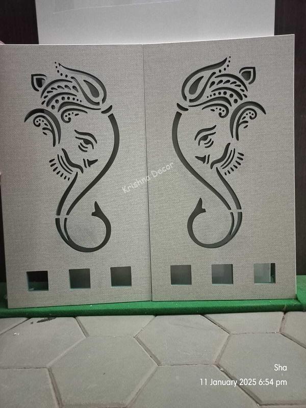 Coimbatore CNC Vinayagar Pooja Door.Krishna Decor Make Perfect CNC Pooja Door