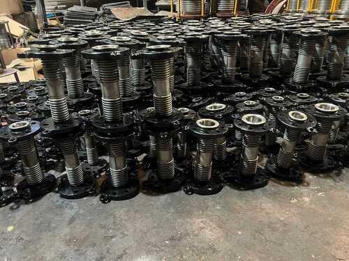 The universal pipe expansion joint consists of two bellows separated by a pipe section or spool. The primary purpose of this arrangement is to have a unit which will accept large amounts of lateral deflection. The amount of lateral deflection they can accept is a function of the amount of angulation each bellows can absorb and the distance between the bellows. For a given bellows element, the amount of lateral deflection capability can be increased or decreased by simply changing the length of the center spool.