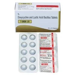 Medicine Type	AllopathicForm Of Medicine	TabletPackaging Type	BLISTERPackaging Size	10X10Type of Product Range	Anti-BacterialsDoxycycline 100mg + Lactic Acd Bacillus 60 Million Spores Tablet