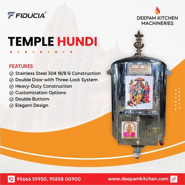 Deepam Kitchen Machineries is a manufacturer, exporter and supplier of Stainleess Steel Temple Undiyal. These products are fabricated using premium quality stainless steel 202 and 304 grade.. We can customise the different sizes as per customer requirements.  These products are fabricated using premium quality raw materials sourced from our valued vendors.All the prouducts are ergonomicalluy designed to take on the toughest jobs with optimum performance. 