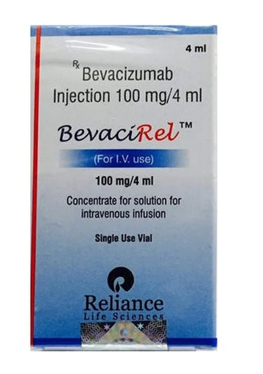 Strength	400 mgBrand	BevacirelSALT COMPOSITION	Bevacizumab (400mg)MARKETER	Intas Pharmaceuticals LtdSTORAGE	Store in a refrigerator (2 - 8 DegreeC). Do not freeze.Bevacirel 400mg Injection is an anticancer medication. It is used in the treatment of cancer of colon and rectum, non-small cell lung cancer, kidney cancer, brain tumor, ovarian and cervical cancer. It helps to prevent the growth of new blood vessels that feed tumors and stops tumors from growing.