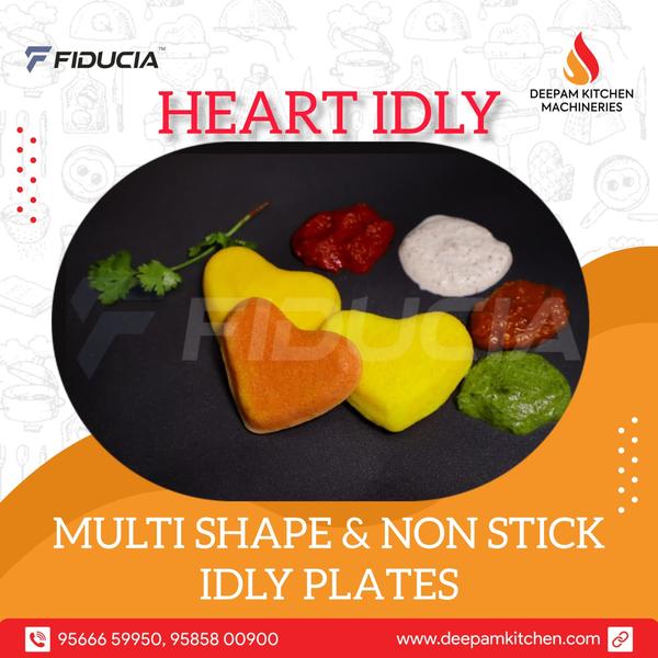 Fiducia Non Stick Heart Idli Plate