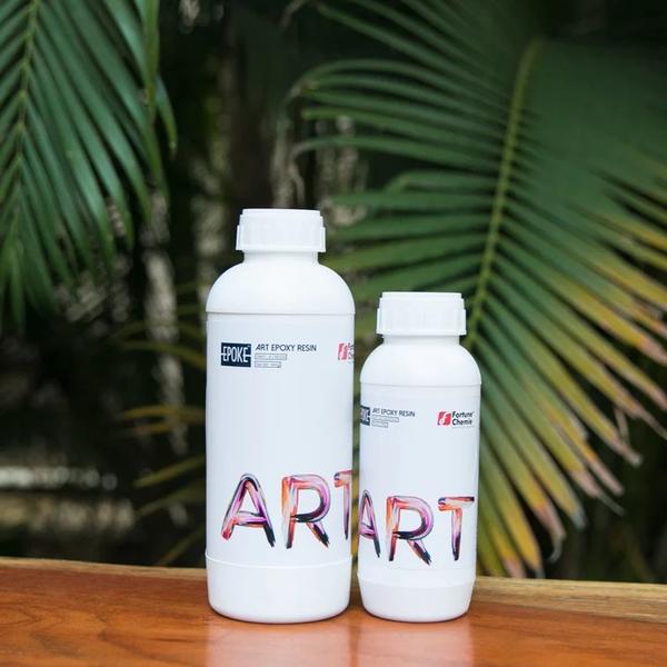 Contents: Resin 900g + Hardener 300gMix ratio: 3:1 by weight. Eg 30g Resin and 10g HardenerCoverage: 1kg of mix covers 10 to 12 SqFt. in 1mm thickness.FeaturesClear colourless liquids rendering a Crystal Clear coating or cast when cured.Low to no odourZero VOC, Zero Solvents, Zero FumesNon-toxic and safe to use indoors (as directed)Self-levelling systemHigh Gloss and Crystal Clear finishHighly resistant to yellowing and UV resistantHigh strength with good flexibility for chip resistanceHigh Heat Resistance of up to 70 Degrees Celsius.20mm single pourCertified to comply with US FDA 21CFR175.300 standard for Food Contact Safety Conforms to ASTM D-4236, Safe for indoor use.