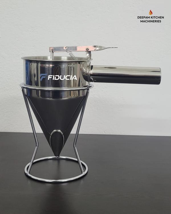 Deepam Kitchen Machineries is a manufacturer, exporter and supplier of Batter Dropper.  These products are fabricated using premium quality stainless Steel. We can customise the different sizes as per customer requirements.  These products are fabricated using premium quality raw materials sourced from our valued vendors.All the prouducts are ergonomicalluy designed to take on the toughest jobs with optimum performance. 