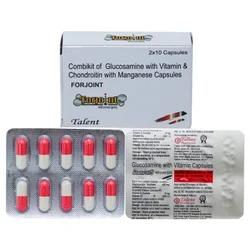 Medicine Type	AllopathicForm Of Medicine	TabletPackaging Type	BLISTERPackaging Size	10X10Type of Product Range	AnalgesicGlucosamine Sulphate Usp 500mg+Vitamin E Acetate Ip 8mg+Vitamin C- 50mg+Chondroitin Sulphate Usp 200mg+Manganese 20mg capsule