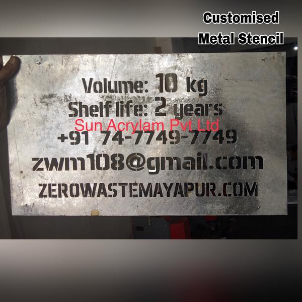 Metal Customized Stencil – Durable Precision for Industrial & Creative UseOverview:Our Metal Customized Stencils are designed for high durability, precision, and repeated use in both industrial and creative environments. Ideal for marking, branding, signage, and decorative applications, these stencils are crafted from high-quality metals like stainless steel, brass, or aluminum — offering longevity and performance where other materials fall short.