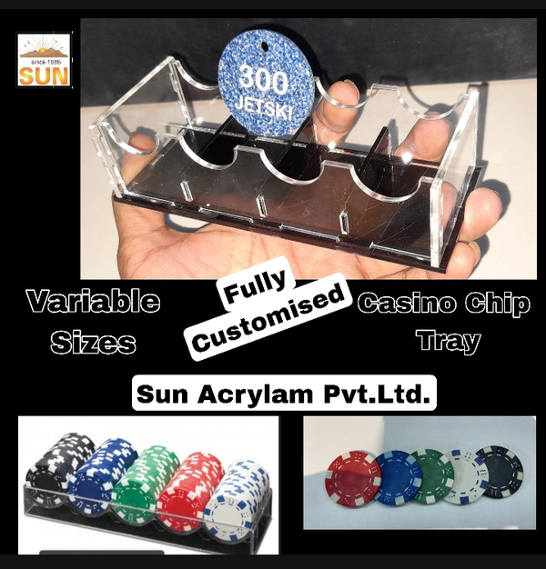 Casino Chips Tray Manufacturing – Durable, Functional & CustomizableOverview:Our Casino Chips Trays are expertly manufactured to provide secure, organized, and efficient storage for poker chips and gaming tokens. Designed specifically for the demanding environment of casinos, poker rooms, and gaming lounges, these trays combine durability with practicality and aesthetic appeal.