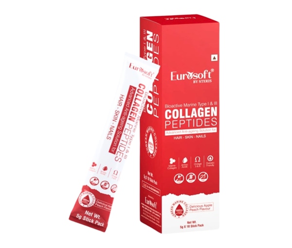 Collagen Peptides is a high-quality, scientifically developed supplement designed to rejuvenate your natural beauty from the inside out. Fortified with Bioactive Marine Collagen Types I & II, this potent blend supports the integrity of your skin, hair, nails, and joints while encouraging tissue regeneration and overall wellness.This advanced formula is further enhanced with essential Amino Acids and beneficial fats such as Omega 3 and Omega 6, working in harmony to combat signs of aging, nourish your body deeply, and promote a youthful, radiant appearance.Key IngredientsMarine Collagen (Type I & II): Sourced from deep-sea marine life, this collagen is known for its superior absorption and high bioavailability, making it highly effective in skin and joint support.Amino Acids: These are the foundational components of protein and play a crucial role in collagen production, improving skin firmness, elasticity, and muscle repair.Omega-3 & Omega-6 Fatty Acids: These healthy fats help retain skin moisture, reduce inflammation, and support scalp, heart, and overall skin health.Primary BenefitsYouthful Skin Support: Helps diminish wrinkles, fine lines, and sagging by enhancing skin hydration and elasticity.Healthier Hair & Nails: Strengthens hair fibers, reduces breakage, boosts nail growth, and minimizes brittleness.Joint & Bone Health: Encourages joint flexibility and comfort by supporting cartilage and connective tissue regeneration.Stimulates Collagen Production: Enhances the body’s natural ability to produce collagen, ensuring lasting results.Radiant Skin Glow: Refines skin texture and tone, delivering a vibrant, luminous complexion.Mechanism of ActionThis supplement utilizes bioactive marine collagen peptides that are swiftly absorbed and delivered to collagen-producing cells found in the skin, joints, and connective tissues. Essential amino acids like glycine, proline, and hydroxyproline act as key building blocks for new collagen synthesis. Meanwhile, Omega 3 and 6 fatty acids reduce oxidative stress, protect the skin's lipid barrier, and help maintain a youthful appearance.How to UseAdd one sachet or scoop (per label guidance) to a glass of water or juice.Stir thoroughly until dissolved.Take once daily, preferably on an empty stomach, or as directed by your healthcare provider.For optimal results, continue use consistently for 6 to 8 weeks.Possible Side EffectsCollagen Peptides is generally safe for most individuals. In rare cases, mild digestive discomfort may occur. Individuals with seafood allergies should seek medical advice before use, as the collagen is derived from marine sources.