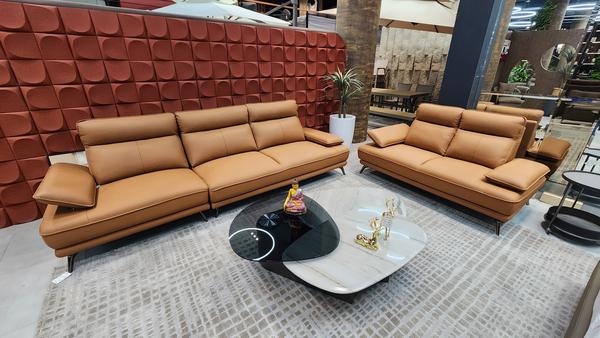 PRODUCT - 4+2 SOFASIZE -           285-95-93                        170-95-93MATERIAL - Top grain                      leather + PVC   