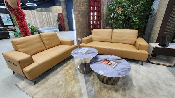 PRODUCT - 3+2 SOFA SIZE            - 201-96-86                            162-96-86MATERIAL - Top grain leather + PVC