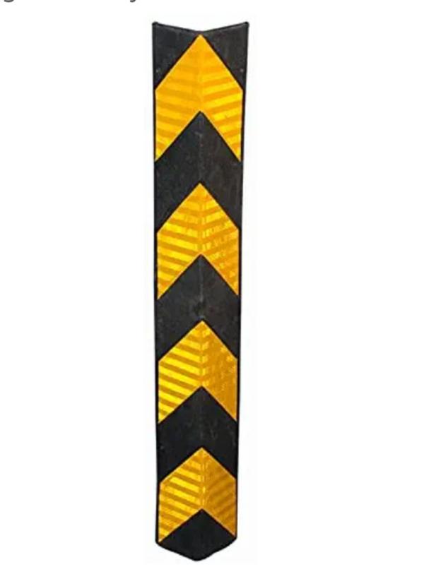 A rubber corner guard is a protective product designed to shield wall corners, pillars, and sharp edges from impact damage. Commonly used in parking lots, warehouses, and industrial areas, it helps prevent damage to vehicles and structures. Made from durable rubber, these guards are resistant to weather, wear, and impact. They often feature black and yellow reflective strips for high visibility and safety, especially in low-light conditions. Rubber corner guards typically come in sizes like 800mm, 900mm, or 1000mm in length and vary in thickness from 6mm to 20mm. Easy to install using screws or adhesives, they are ideal for indoor and outdoor use. In addition to impact protection, they serve as a visual warning, reducing accidents in high-traffic areas. Their flexibility and resilience make them suitable for both commercial and residential applications. Overall, rubber corner guards are an effective and affordable safety solution for protecting structures and vehicles in high-risk zones.