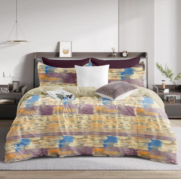 FEELEASYQueen size beds Elastic fitted Bedsheet 1+2Glaze CottonRate 450.00+GST Gift packing