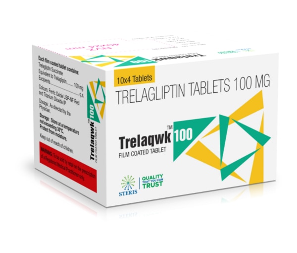 TRELAQWK 100 is an innovative once-weekly oral medication formulated with Trelagliptin 100 mg, specifically designed to support adults in managing type 2 diabetes mellitus (T2DM). As a member of the Dipeptidyl Peptidase-4 (DPP-4) inhibitor class, it provides a simplified and effective approach to improving glycemic control when combined with a healthy diet and regular exercise. Its weekly dosing schedule enhances treatment adherence, offering a more sustainable option for long-term diabetes care.Active Ingredient:Trelagliptin 100 mgA potent, long-acting DPP-4 inhibitor that helps maintain stable blood glucose levels by preserving incretin activity. Incretins are natural hormones that promote insulin release and suppress glucagon, playing a vital role in blood sugar regulation.Core Benefits:Convenient once-weekly dosing enhances patient complianceEffectively lowers both fasting and postprandial (after-meal) blood sugarPromotes natural insulin production without contributing to weight gainCarries a low risk of hypoglycemia, especially when not used with insulinCan be used alone or in combination with other antidiabetic medications like metformin or sulfonylureasMechanism of Action:TRELAQWK 100 works by blocking the DPP-4 enzyme, which normally degrades incretin hormones such as GLP-1 and GIP. These hormones play a crucial role in regulating blood sugar after meals. By prolonging their activity, Trelagliptin enhances insulin secretion and reduces glucagon levels, resulting in improved glycemic control. Its extended half-life allows for once-a-week administration, setting it apart from daily DPP-4 inhibitors.Dosage & Administration:Recommended Dose: One tablet per week, or as advised by your doctorHow to Take: With or without food, preferably on the same day each weekIf a dose is missed, do not double the next dose; seek guidance from your healthcare providerPossible Side Effects:TRELAQWK 100 is generally safe and well-tolerated. Some individuals may experience:HeadacheNasopharyngitis (mild cold symptoms)ConstipationUpper respiratory tract infectionsRare allergic reactions such as rashes or skin irritationSeek immediate medical advice if you experience unusual symptoms such as severe abdominal pain, persistent skin reactions, or signs of pancreatitis.