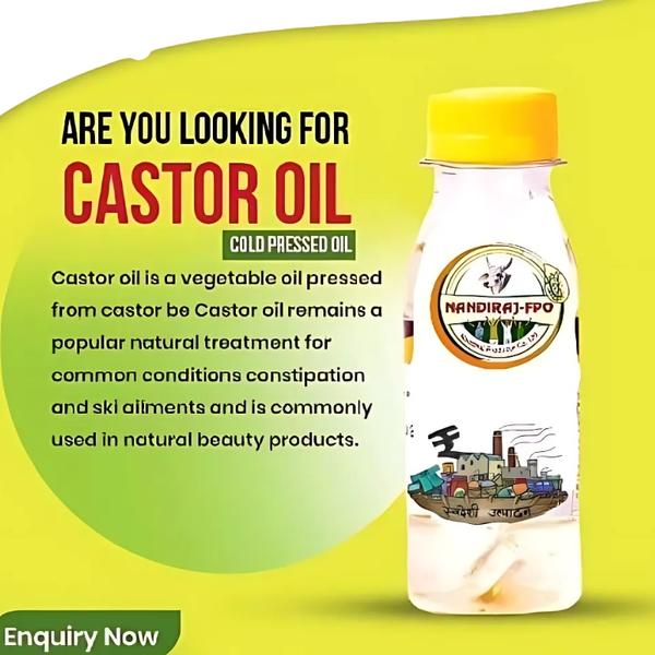 Castor oil Manufacturers in india.•	Flavor Profile: Castor oil has a neutral taste and is not used in cooking. However, it is widely recognized for its medicinal uses.•	Health Benefits: Castor oil is often used in the health and wellness industry for its benefits in promoting hair growth, moisturizing skin, and acting as a natural laxative. It's a fantastic option for external use and medicinal purposes.Unlock the Benefits of Nature’s RemedyReady to explore the benefits of pure Organic Castor Oil? Contact us for more information or to purchase your bottle today.📞 Call to Purchase!