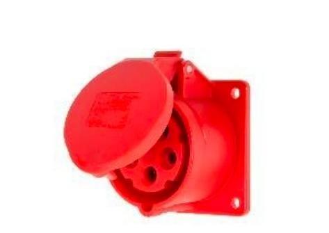 32A 5pin pannel socket mount in electrical pannels