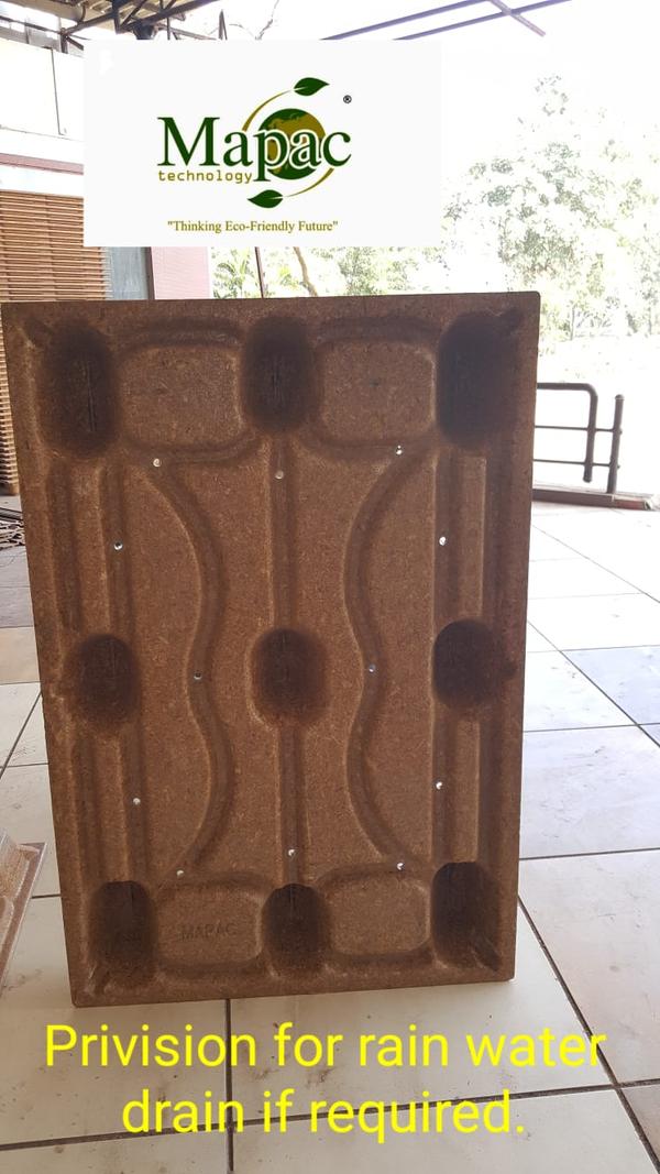 Compressed wooden pallets which mainly for export and there is no need of fumigation and heat treatment certificate and bio friendly product.