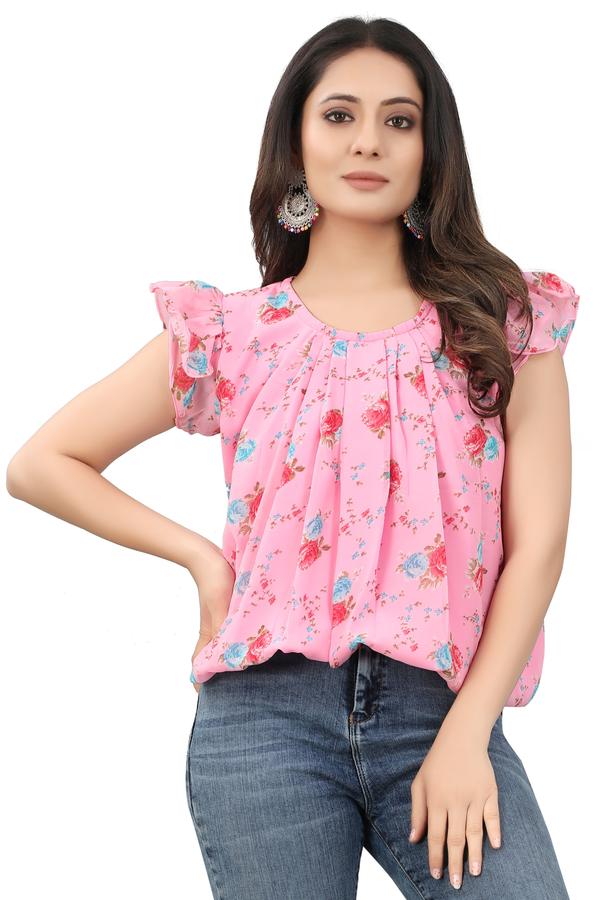 Women's Pink Top – Elegant & ComfortableAdd a pop of color to your wardrobe with this stylish women's pink top, designed for both comfort and versatility. Made from soft, breathable fabric, it offers a flattering fit that's perfect for everyday wear or a casual outing.Color: Soft Pink – feminine, fresh, and flattering on all skin tonesMaterial: Cotton blend (or specify: 100% cotton, rayon, etc.) – lightweight and breathableDesign: Classic round neck / V-neck / Off-shoulder (choose depending on the design)Fit: Regular / Slim / Relaxed fit – offers ease of movement with a modern silhouetteStyling Tip: Pair it with jeans, skirts, or trousers for a chic, effortless lookWhether you're heading to brunch, running errands, or just relaxing at home, this pink top is your go-to piece for style and comfort.