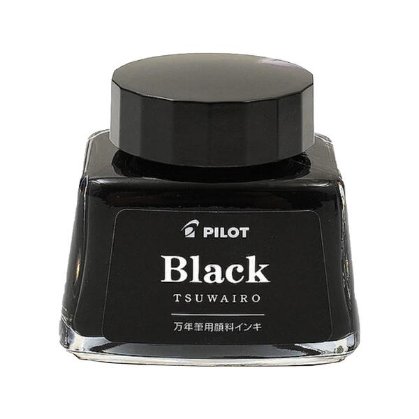 Pilot Tsuwairo Black Ink Bottle - 30mlElevate Your Writing ExperienceIntroducing the Pilot Tsuwairo Black Ink Bottle – an essential addition to any writer’s collection, available exclusively at Makoba. This high-quality ink offers unparalleled depth and permanence, ensuring your writing stands the test of time.Why Choose Pilot Tsuwairo Black Ink?Exceptional Quality: From a brand synonymous with excellence in writing instruments—Pilot.Pigmented and Durable: Part of the Pilot Tsuwairo collection, these inks are water and light-resistant. Your handwriting will last forever and will not discolor.Classic Black: The deep and rich black color enhances the readability and elegance of your writing.Smooth Writing: Provides a flawless, consistent flow, minimizing smudges and bleeds.Versatile Usage: Ideal for professional documents, personal journaling, calligraphy, and daily writing tasks.Generous Capacity: This 30ml glass bottle ensures you have a sufficient supply to fuel your creativity.Key FeaturesBrand: PilotColor: BlackVolume: 30mlCollection: Tsuwairo Pigmented Fountain Pen InksResistant: Water and light-resistant, ensuring permanence