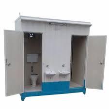 G.I. Portable Toilet Cabin
₹ 1,54,000/PieceGet Latest Price

Minimum Order Quantity: 2 Piece

Material	Steel
Built Type	Modular
Color	White
Tank Capacity	500
Shape	Rectangular

1.  Bottom Frame    M.S Pipe 50X50mm.
2.  Top Frame          M.S Pipe 50X50mm.
3.  Stiffener Botam   M.S Pipe 50X50mm.
4.  Stiffener Top       M.S Pipe 40X20mm.
5.  Corner Post         M.S Pipe 50X50mm.
6.  Side Wall Stiff      M.S Pipe 40X20mm.
7.  Panelling out side M.S Grooved Sheet with 1 mm. thickness.
8.  Internal Wall        4mm Hardener.
9.  Roof out side        M.S Sheet 1mm  thickness.
10.False Ceiling        4mm Hardener Sheet.
11. Bottom Flooring  18mm cemnet board/Marine ply with vinyl C
12. Main Door           M.S Sheet & MS Pipe
13. Bottom               Black Japan in MS Pipe & board 
14. Wiring                 All Wiring Shall be PVC insulated copper wire
15. Elecrtick              Elecrtick All Fitting CFI FAn 5 AMP
16. outpainting          with 2 epoxy primer 2 coat paint
17. Hooks                  Specially Fromed hooks loding & unloding 
18. Plumbing              All saitaery pipes Quality PVC
19. Toilet Fitting          It Shall Be reputed Floor water
20. Caramic Fiting       IWC with flush tank & wash basin