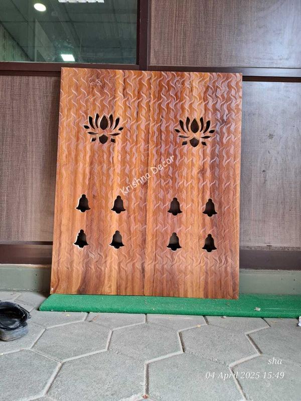 Coimbatore CNC Pooja Bell DesignKrishna Decor make perfect CNC Bell design for Pooja door Designs.