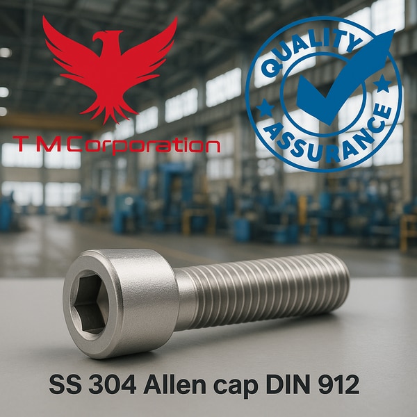 Artha alloys is the company which is most leading company for import and export business. They sell the product of ss, duplex, brass, copper etc. They also proved the product ss 304 allen screw cap as per din 912. This company proved screw allen cap ss 304 as per din 912 in high quality. Stainless steel 304 cap screw allen as per din 912 is made of stainless steel 304. 304 ss allen screw cap as per din 912 are mostly use in industrial and mechanical applications. Ss 304 allen cap screw as per din 912 has involved many process Eg:- cold forming, threading, machining, Surface Treatment, Quality Control, Packaging. From this all process the perfect ss 304 allen cap screw as per din 912 is made. Every process has their own advantages. Company ensure that the product is always made perfect. Till now there is no complain of screw allen cap ss 304 as per din 912. Stainless steel 304 cap screw allen as per din 912 is made with machines. 304 ss allen screw cap as per din 912 are mostly provides excellent corrosion resistance. Ss 304 allen cap screw as per din 912 suitable for use in outdoor environments, food processing equipment, marine applications, and chemical industries. Screw allen cap ss 304 as per din 912 is available in sizes ranging from M4 to M10 and lengths from 10 mm to 150 mm, the screws are designed for both strength and reliability. Stainless steel 304 cap screw allen as per din 912 is also made with the drawing which is proved by the consumers. First the drawing is scan by the machines and they are cut by the machines. Once the cutting is done then they are treaded by machines. Uses of ss 304 allen cap screw as per din 912.  1.	Ss 304 allen cap screw as per din 912 automobile industry.2.	Ss 304 allen cap screw as per din 912 machinery & equipment.3.	Ss 304 allen cap screw as per din 912 aerospace & defense4.	Ss 304 allen cap screw as per din 912 electrical and electronic enclosures.5.	Ss 304 allen cap screw as per din 912 marine applications.6.	Ss 304 allen cap screw as per din 912 food & beverage industry7.	Ss 304 allen cap screw as per din 912 construction & fabrication.8.	Ss 304 allen cap screw as per din 912 furniture & architectural applications.9.	Ss 304 allen cap screw as per din 912 medical equipment.10.	Ss 304 allen cap screw as per din 912 renewable energy sector.304ss allen screw cap as per din 912 chemical composition.Carbon (C)	≤ 0.08%Manganese (Mn)	≤ 2.00%Silicon (Si)	≤ 1.00%Phosphorus (P)	≤ 0.045%Sulfur (S)	≤ 0.030%Chromium (Cr)	18.0 – 20.0%Nickel (Ni)	8.0 – 10.5%Nitrogen (N)	≤ 0.10%Iron (Fe)	BalancePacking Packing of ss 304 allen cap screws as per din 912 is pack in wooden box. Wooden box is taken because the weight of screw allen cap ss 304 as per din 912 do not increase. After this we see that the product is perfectly made and there is no damage on product. And they are packed in box then they are raped in polythene roles. Then they are dispatch for delivery. Then they are track by company.  Why to choose ARTHA ALLOYS for stainless steel 304 cap screw allen as per din 912                Delivery is always on time.Raw material is always ready stock. Quality assurance.No minimum order quantity. Inspection of processed goods.iso 9001: 2008 certificate company. Supplying to Indian and oversea consumers.  Government of india recognised export house.  