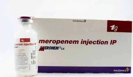 1g Meropenem InjectionGet Latest PriceBrand	MeronemManufacturer Name	Astrazeneca PharmaceuticalsStrength	1 gmInjection Site	IV OnlyInjectable Form	SuspensionPackaging Type	VialPrescription/Non Prescription	PrescriptionUsage/Application	Clinic & HospitalSHREE GURU PHARMA MIRA ROAD (E) MERONEM 1GM INJECTION AVAILABLE AT WHOLE SALE                                     